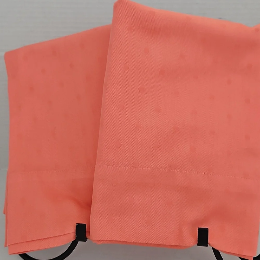 Kate Spade Coral Swiss Dot Cotton King Pillowcases
